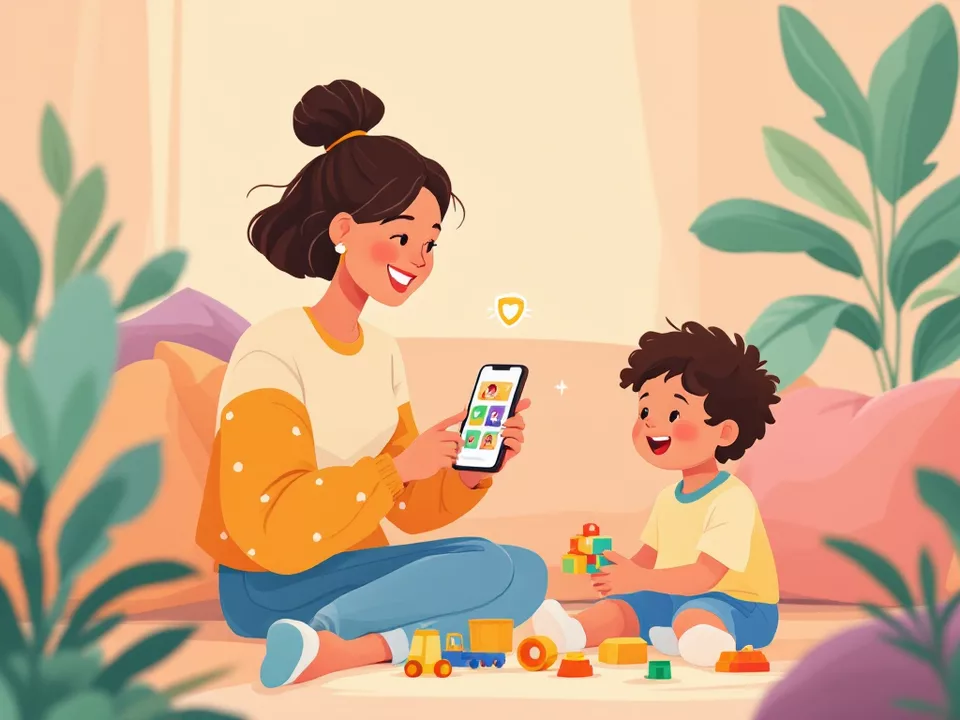 Parent curating safe YouTube content for their child